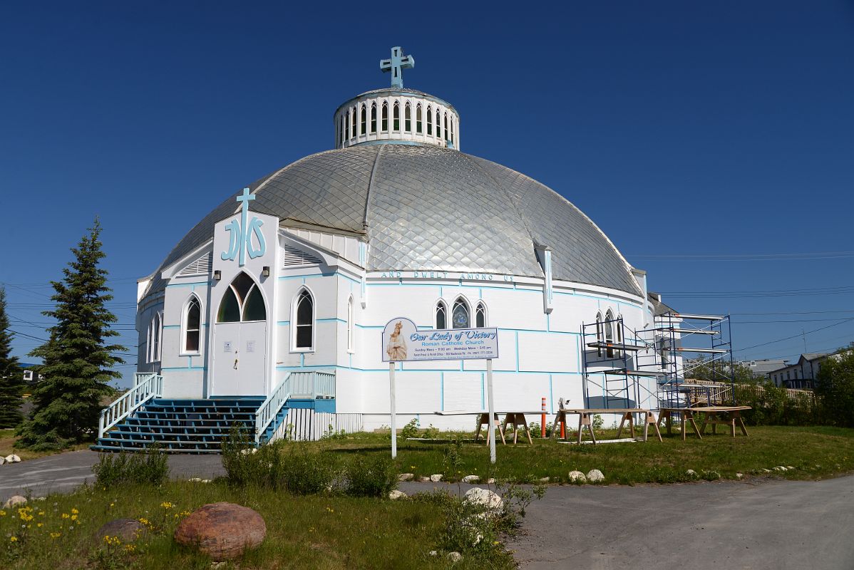 04A Our Lady Of Victory Igloo Church With Its Brilliant White Facade Was Completed In 1960 In Inuvik Northwest Territories